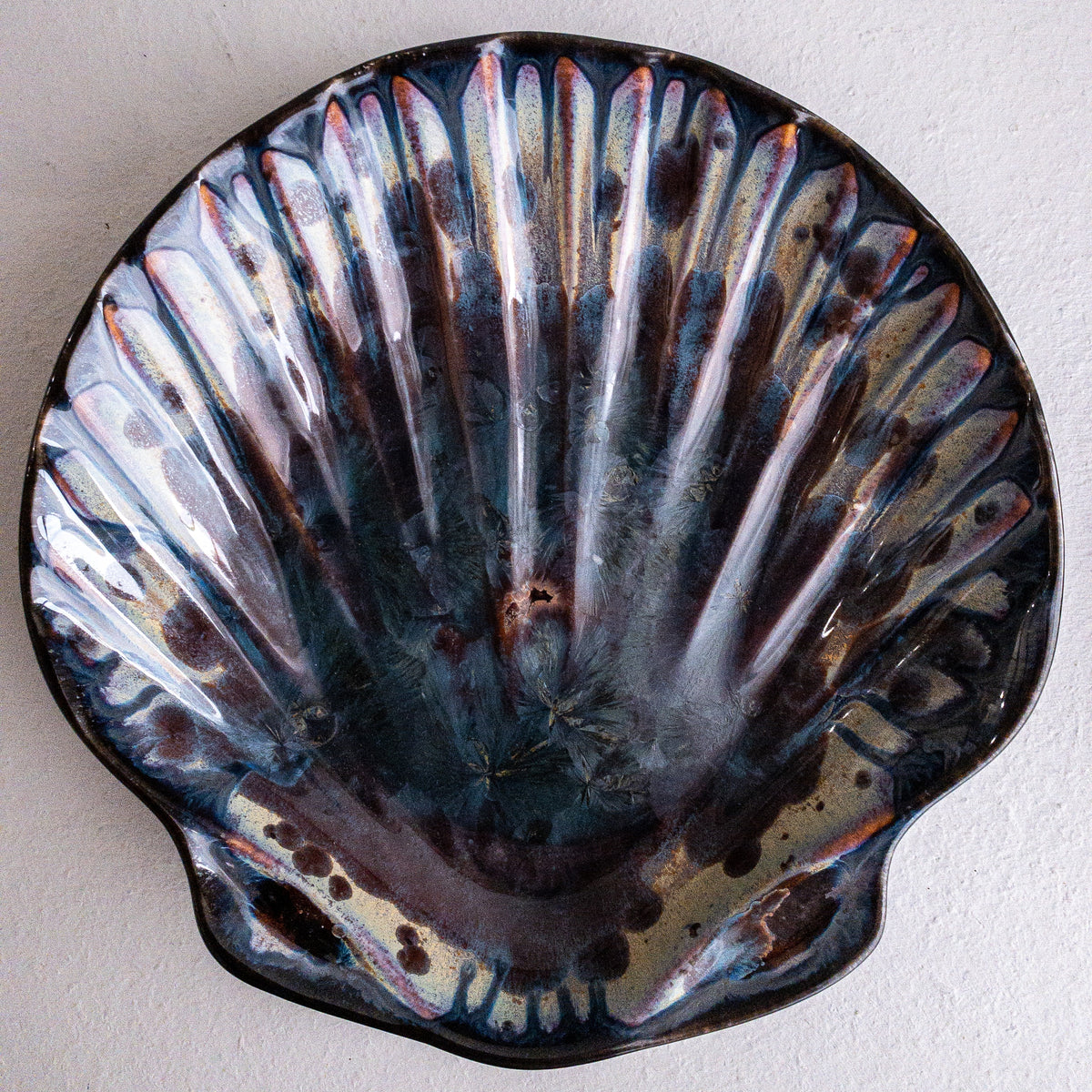 Shell Platter Pottery by Edgecomb Potters